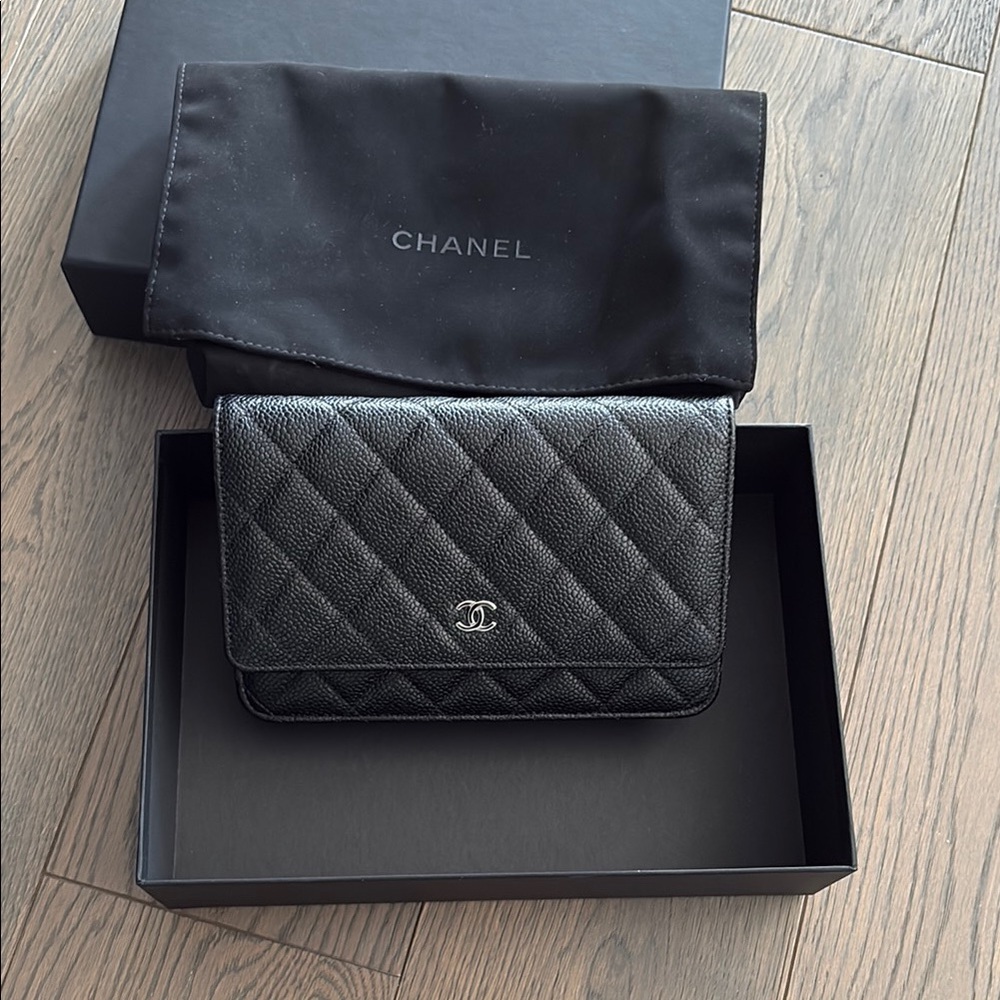 Chanel Black Wallet on Chain CalfSkin